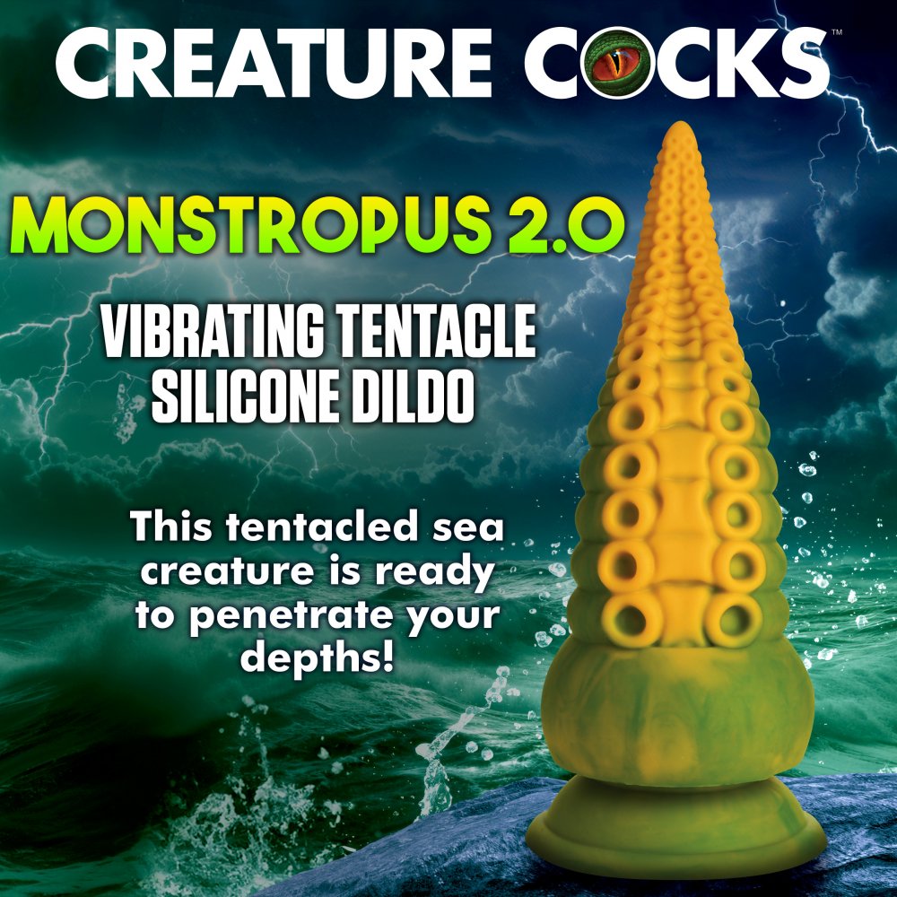 Vibrating Tentacle Silicone Dildo