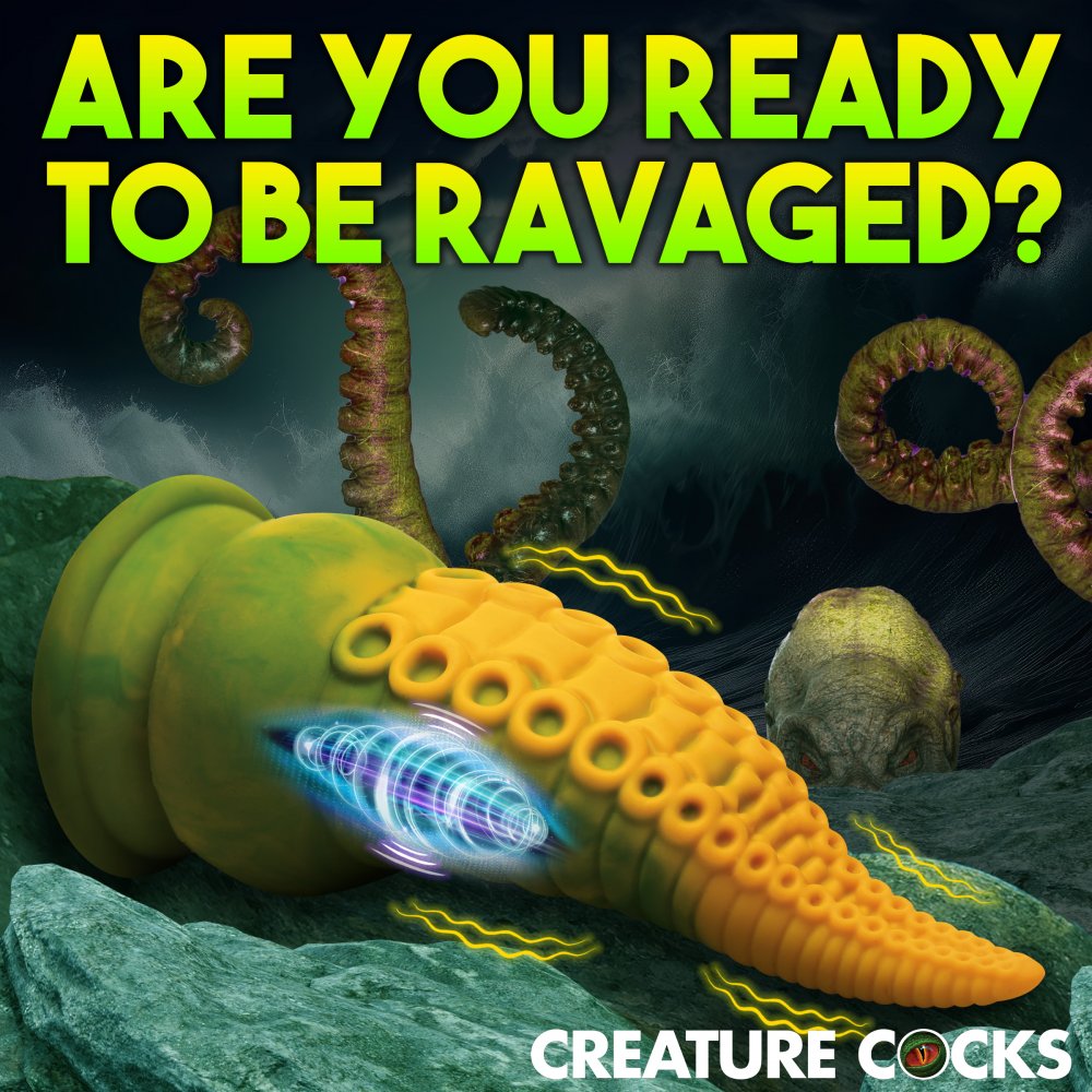 Vibrating Tentacle Silicone Dildo