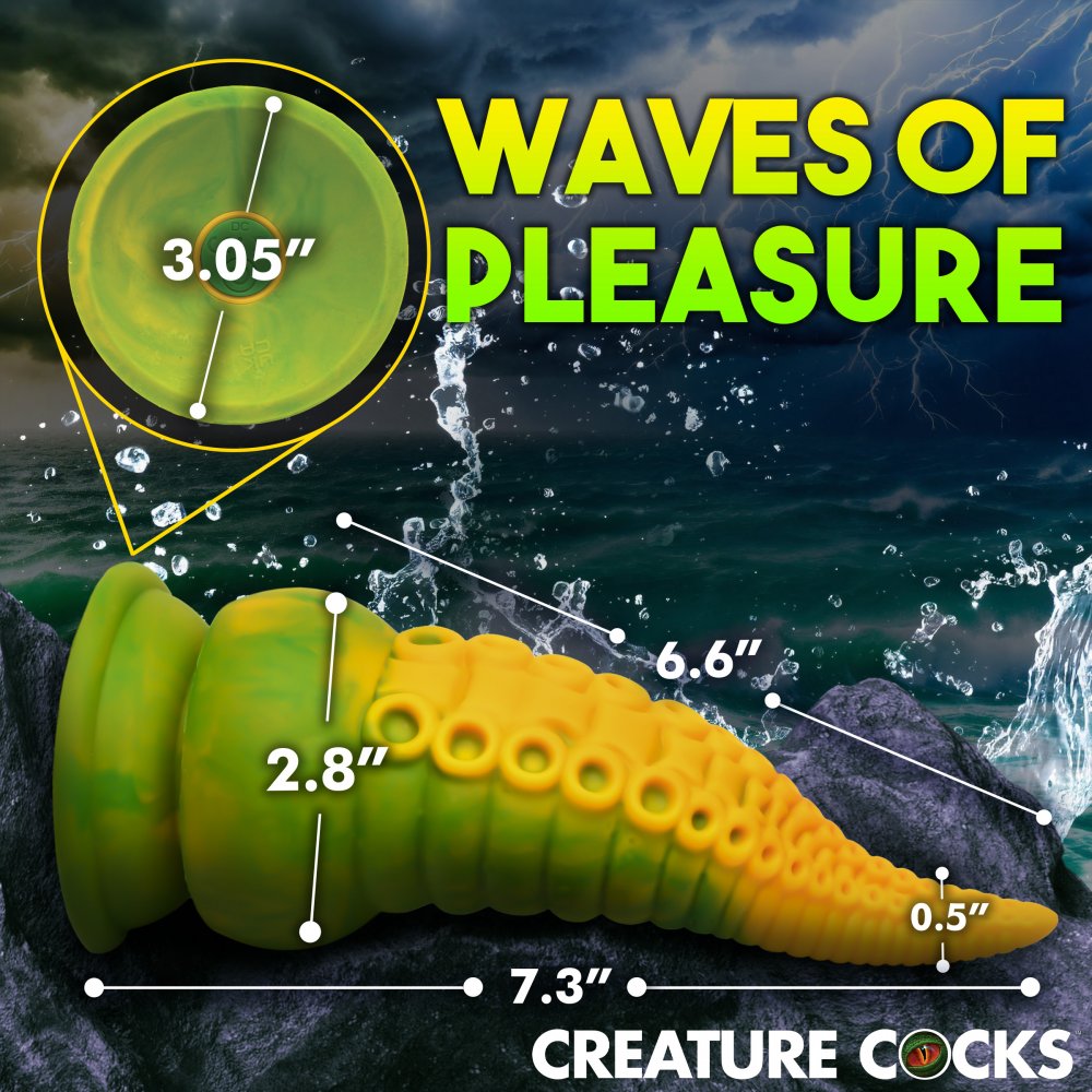 Vibrating Tentacle Silicone Dildo
