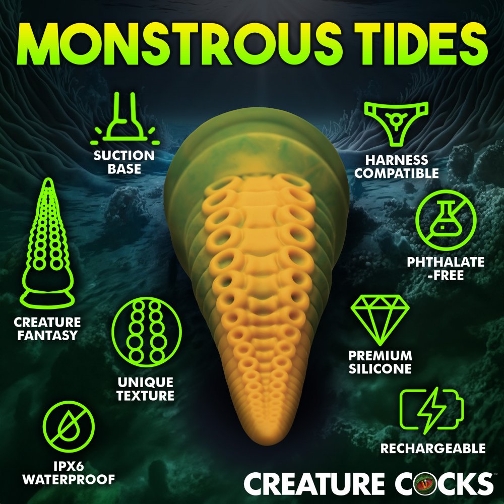 Vibrating Tentacle Silicone Dildo
