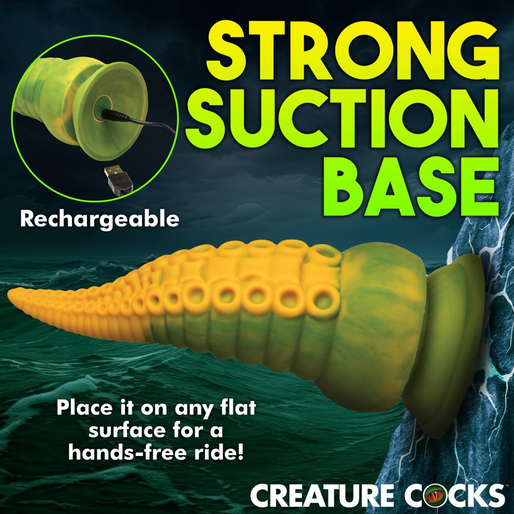 Vibrating Tentacle Silicone Dildo
