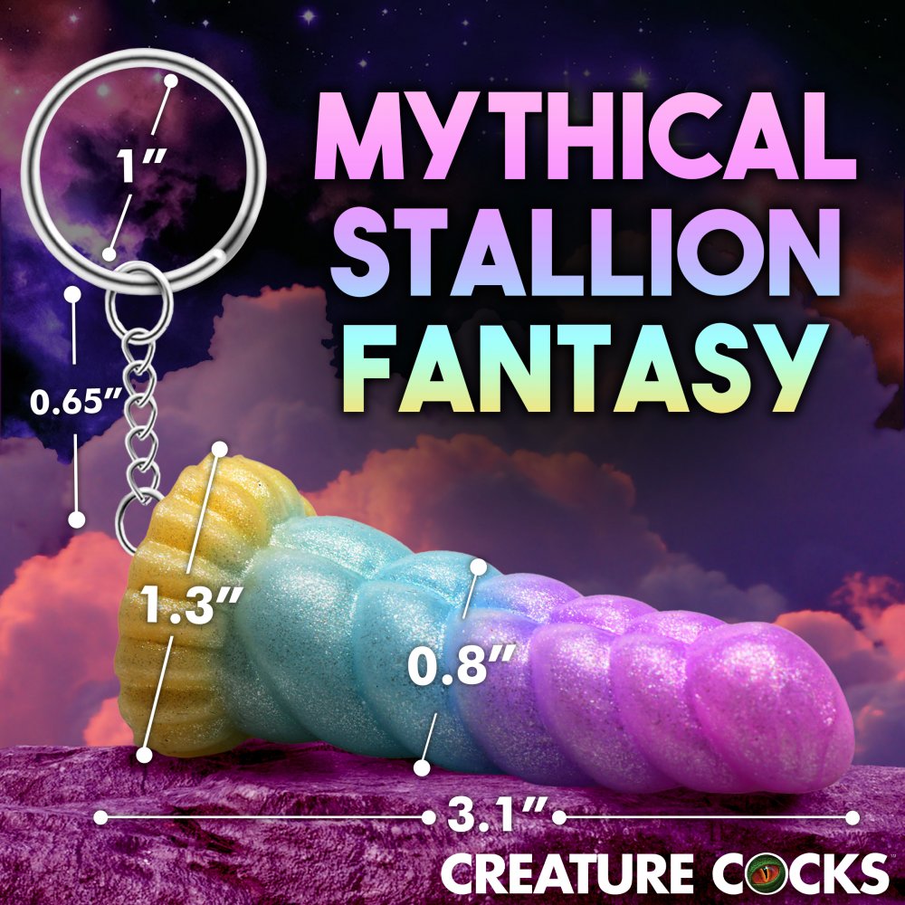 Mystique Einhorn Mini-Dildo-Schlüsselanhänger