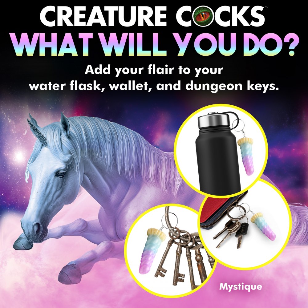 Mystique Einhorn Mini-Dildo-Schlüsselanhänger