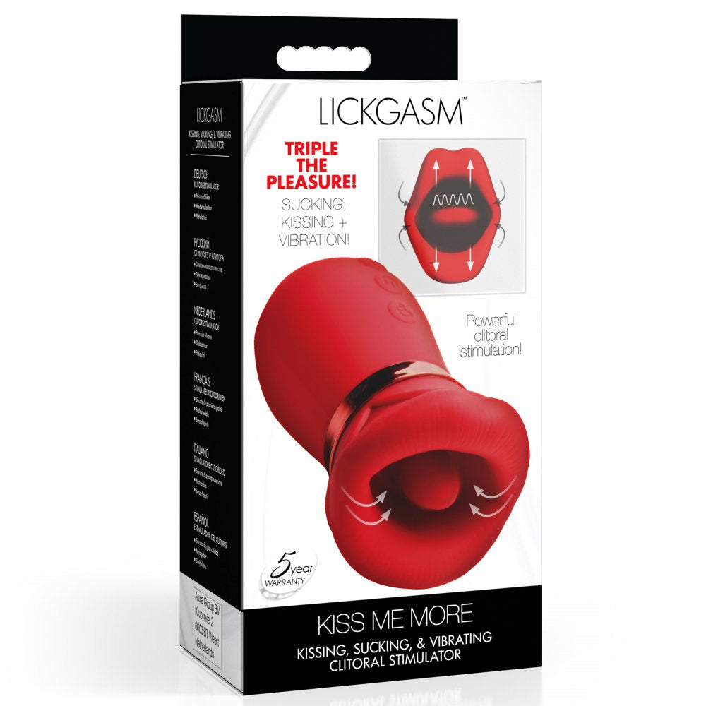 Kiss Me More Klitorisstimulator zum Küssen, Saugen und Vibrieren