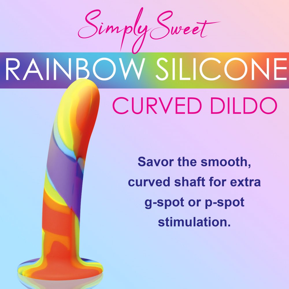 Regenbogen-Silikondildo