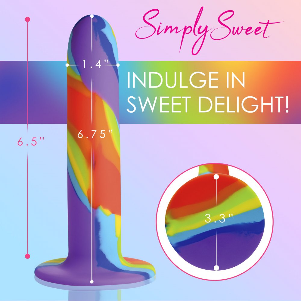 Regenbogen-Silikondildo