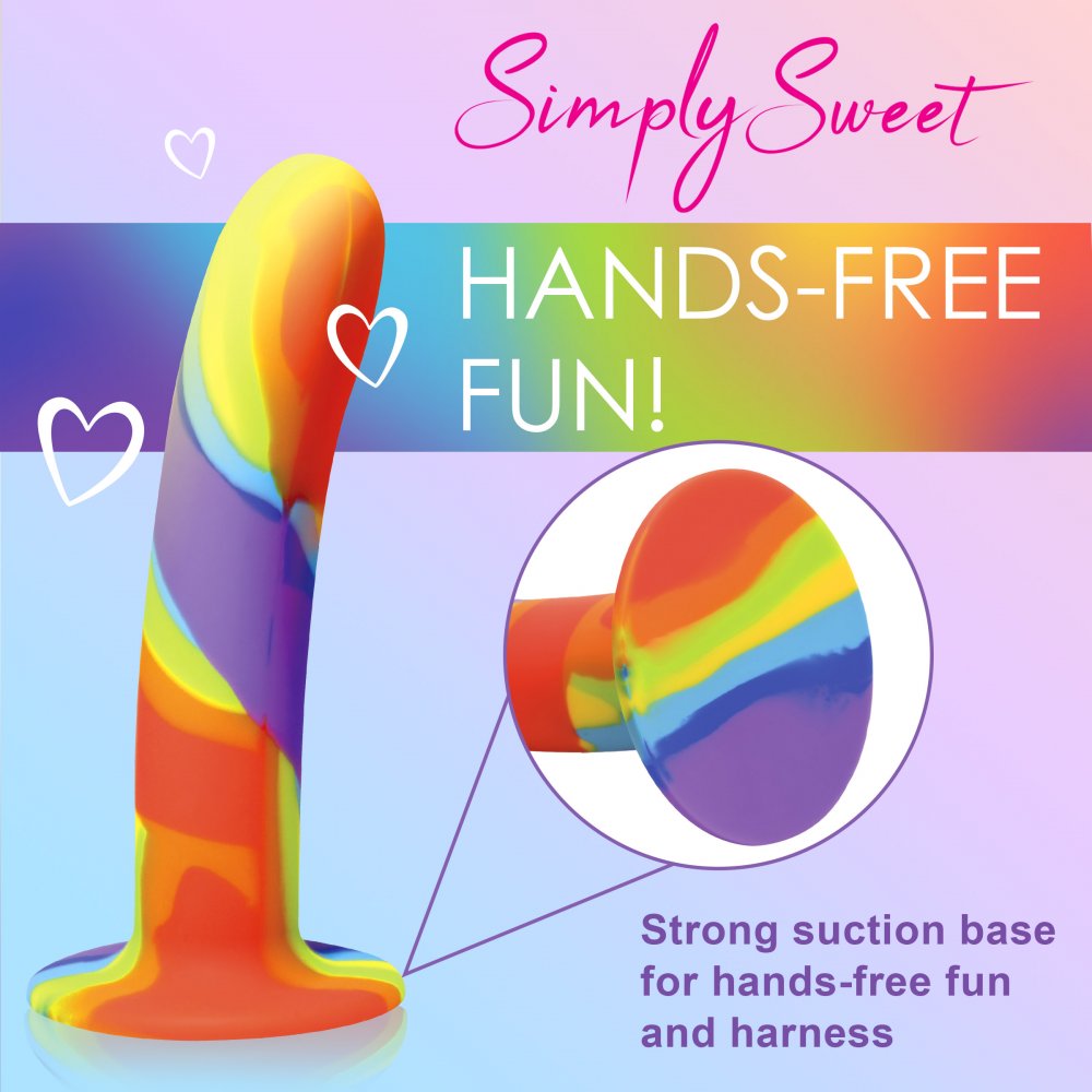 Regenbogen-Silikondildo