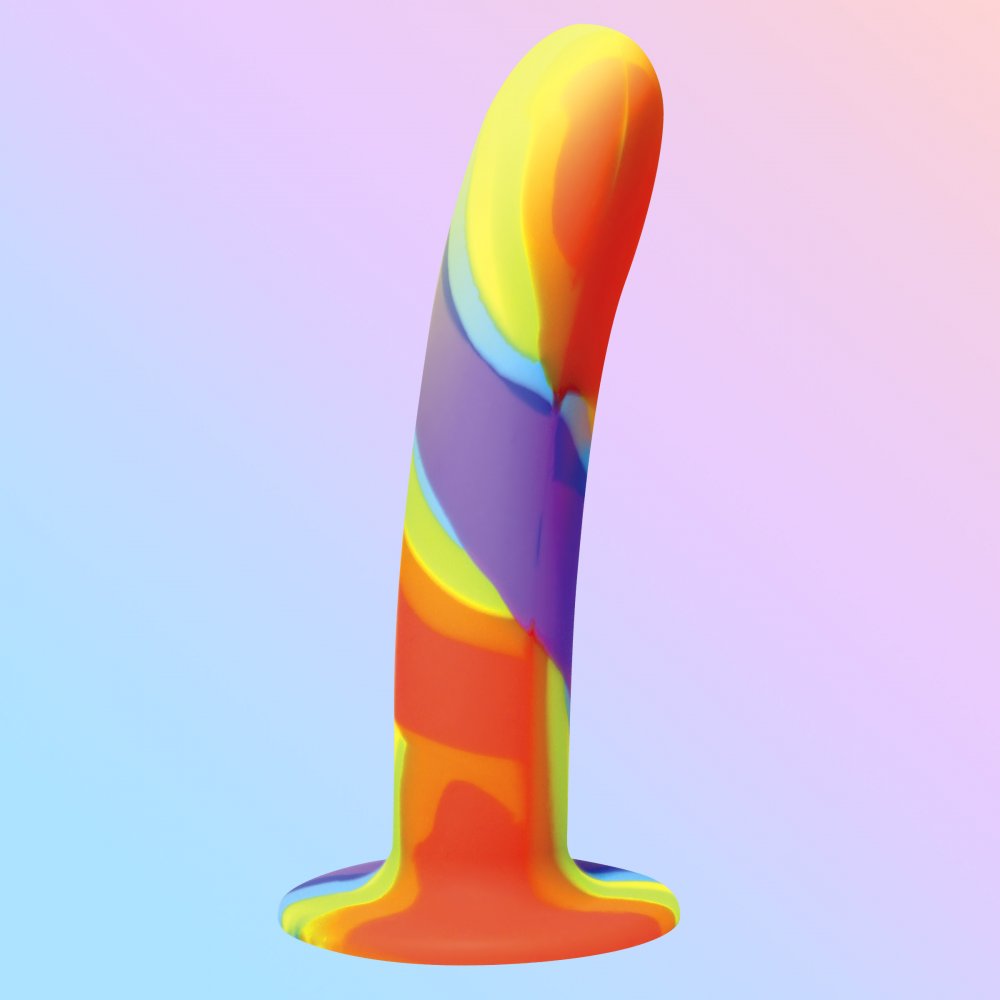 Regenbogen-Silikondildo