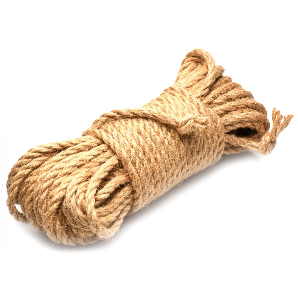 Gefesseltes Bondage-Seil aus Jute – 15 Meter