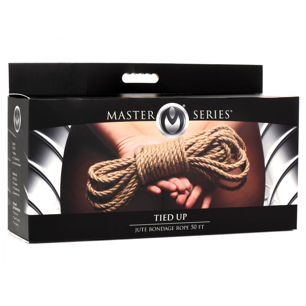 Gefesseltes Bondage-Seil aus Jute – 15 Meter