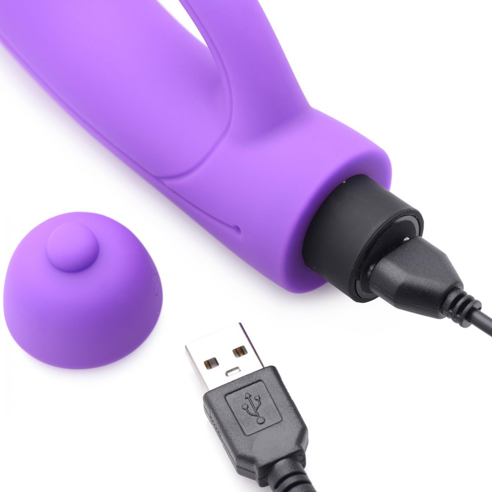 7X Lil Smoothie Mini-Rabbit-Vibrator aus Silikon – Violett