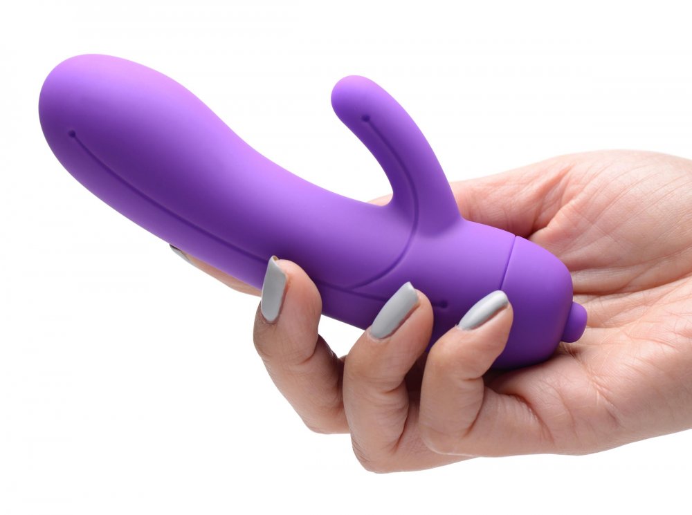 7X Lil Smoothie Mini-Rabbit-Vibrator aus Silikon – Violett
