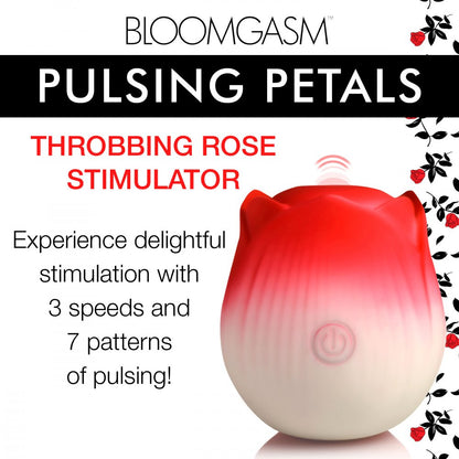 Pulsing Petals Throbbing Rose Clit Stimulator