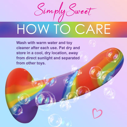 Rainbow Silicone Dildo