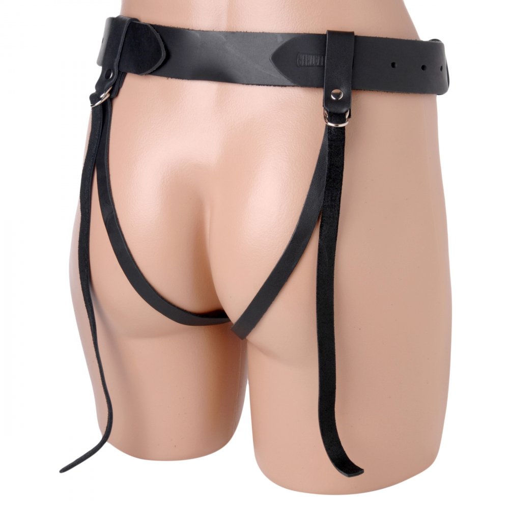 Premium Leather Strap-On Harness