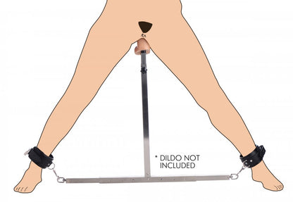 Squat Anal Impaler mit Spreizstange und Fesseln