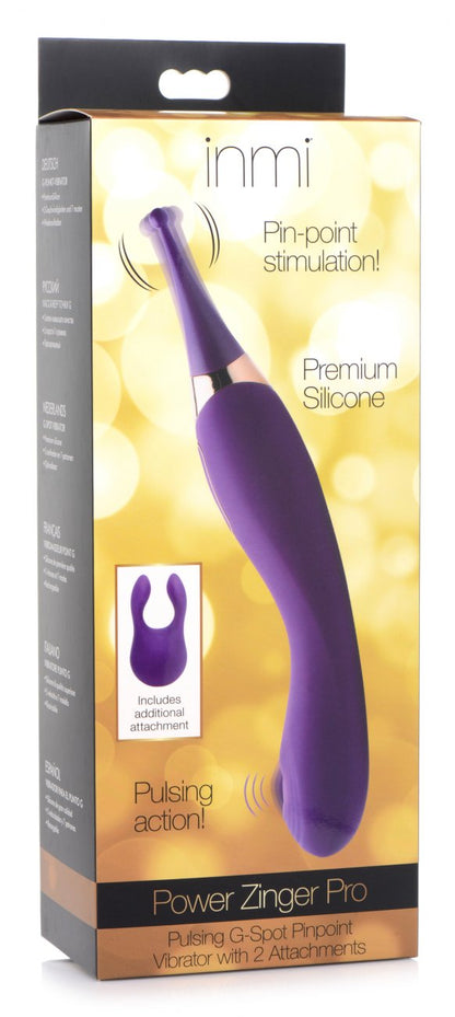 Pulsing G-spot Pinpoint Silicone Vibrator with Attachments