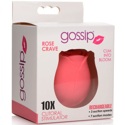 10X Rose Flirt Silicone Clitoral Stimulator